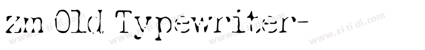 zm Old Typewriter字体转换